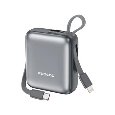 Foneng PX115 10000mAh 22.5W Dual Cable Mini Power Bank Foneng PX115 10000mAh 22.5W Dual Cable Mini Power Bank
